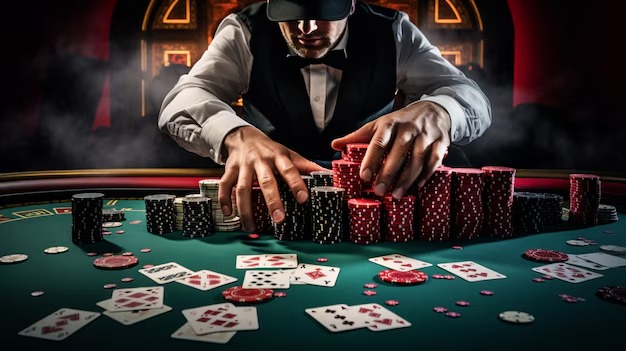 Live dealer hosting Bandar Ceme game at halo bet HD studio with multiple camera angles